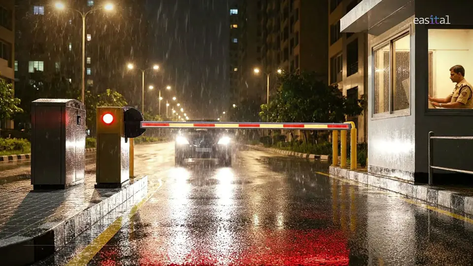Number-plate recognition: a scene from Easital’s film